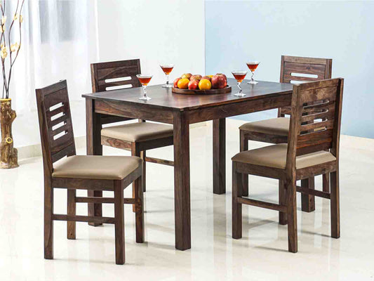 Holland 4 seater Dining Set Of Dining Table And 4 Upholstered Dining Chairs