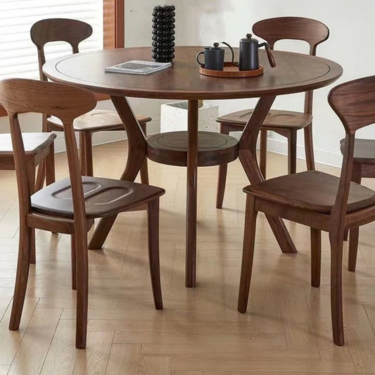 The Cambium Round Dining Table | Acacia Wood