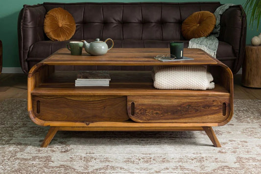 Morocco Large Coffee Table | Mango Wood | Honey Finish