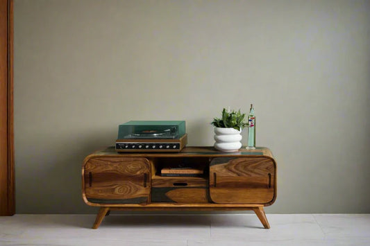 Morocco Tv Unit | Mango Wood | Provincial Teak Finish