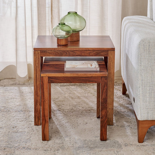Imperial Nest Of 2 Tables Sheesham Wood