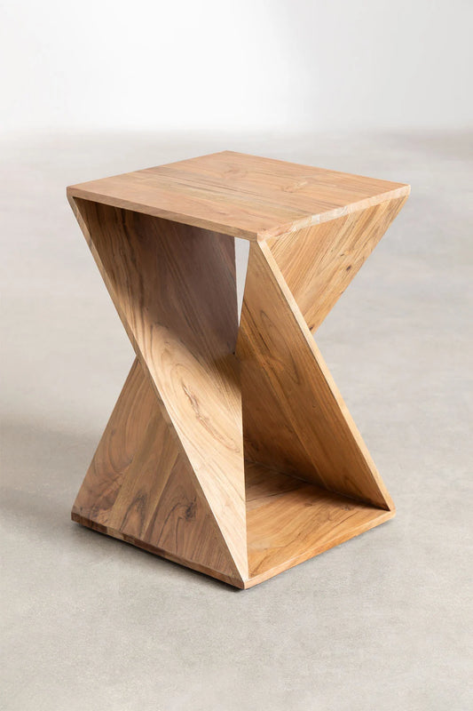 The Rohida Side Table | Acacia Wood