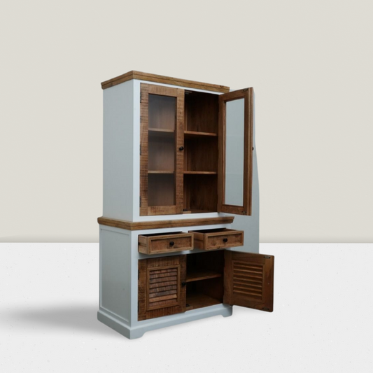 The Aristotle Kitchen And Display Cabinet Singular | Mango Wood