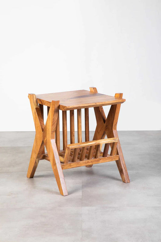 The Dune Ripple side Table | Acacia Wood