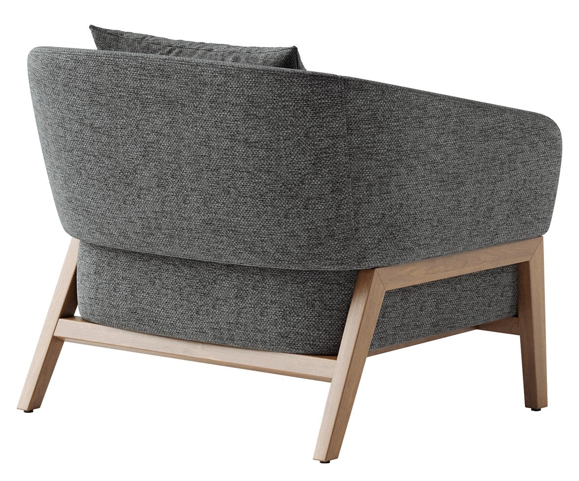 Mind Accent Chair | Green Boucle | Premium Teak Wood