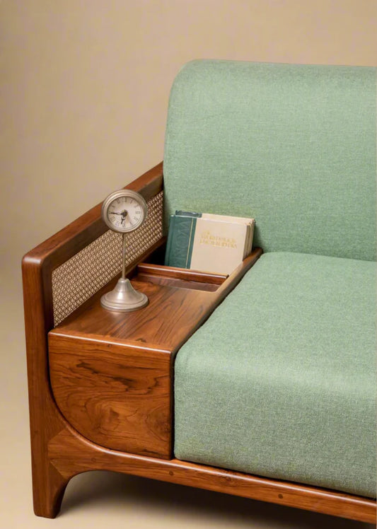 Sagedo Three Seater Modern Sofa | Premium Acacia Wood