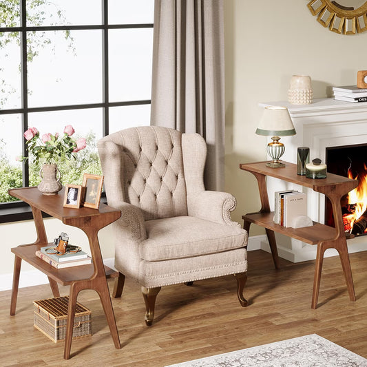 The Prima Side and End Table | Premium Acacia Wood