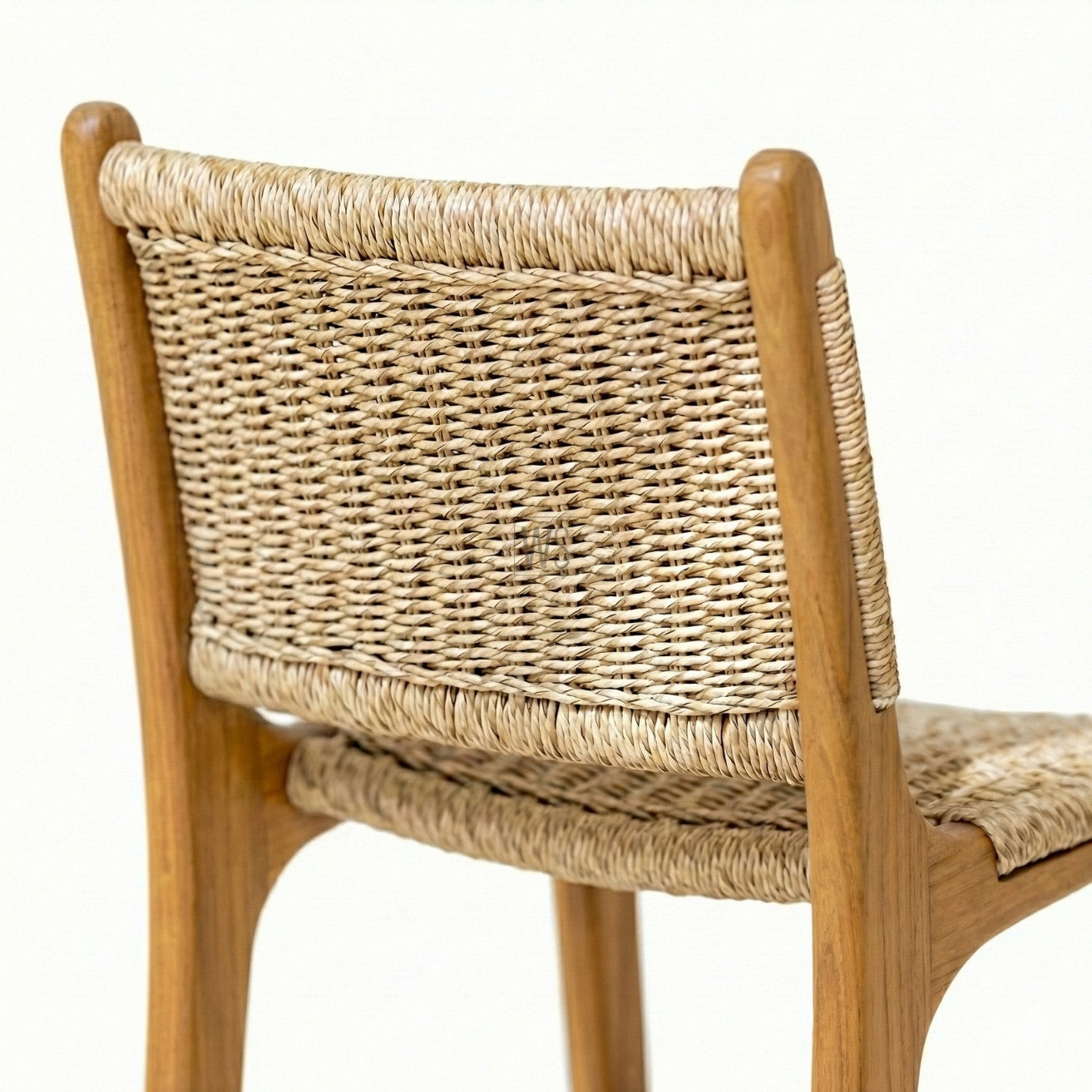 Yewforge Counter/Bar Chair Stool | Premium Teak Wood & Rattan