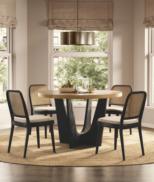 The Trevane 4 Seater Dining Set | Mango & Oak Wood