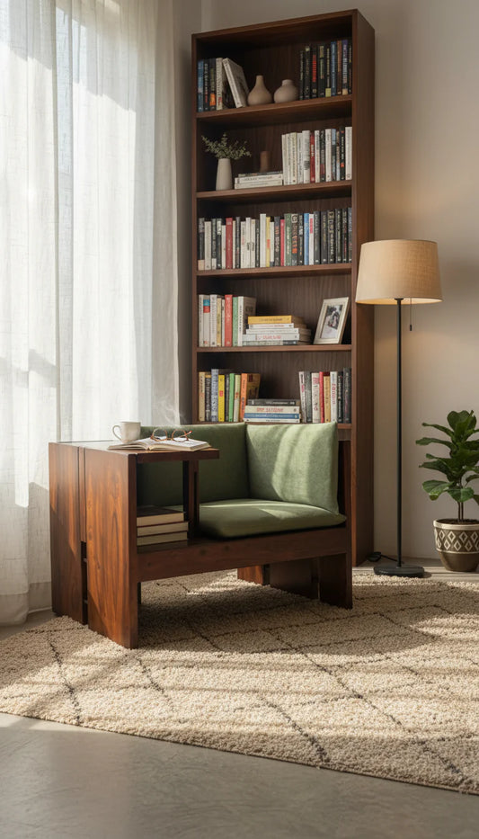 Writer's Desk Multipurpose Seating | Sheesham Wood