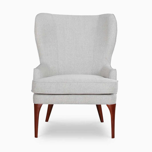 The Noble White Armchair | Premium Teak Wood