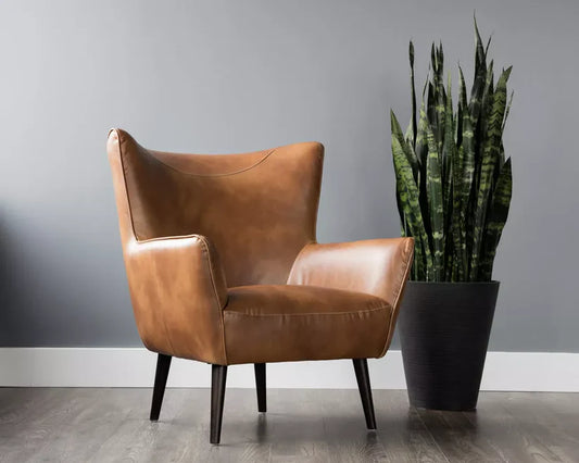 The Hewn Accent Chair | Camel Grey