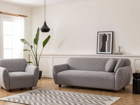 The Eidolon Three Seater Sofa | Light Grey