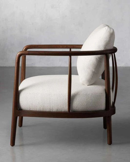 The Bavarian Lounge Chair | Sheesham Wood | Natural Finish