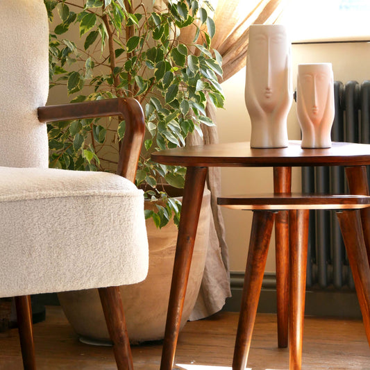 Hamburg Nest Of Tables Side Tables | Premium Mango Wood