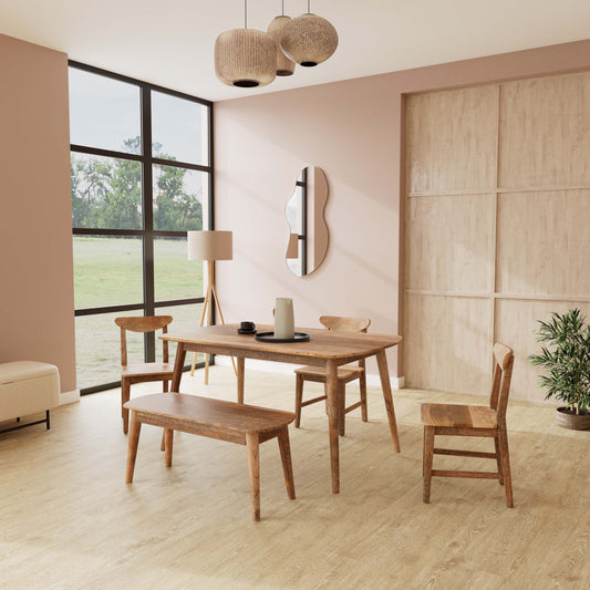 Hamburg Dining Table And Chairs Premium Solid Wooden Furniture