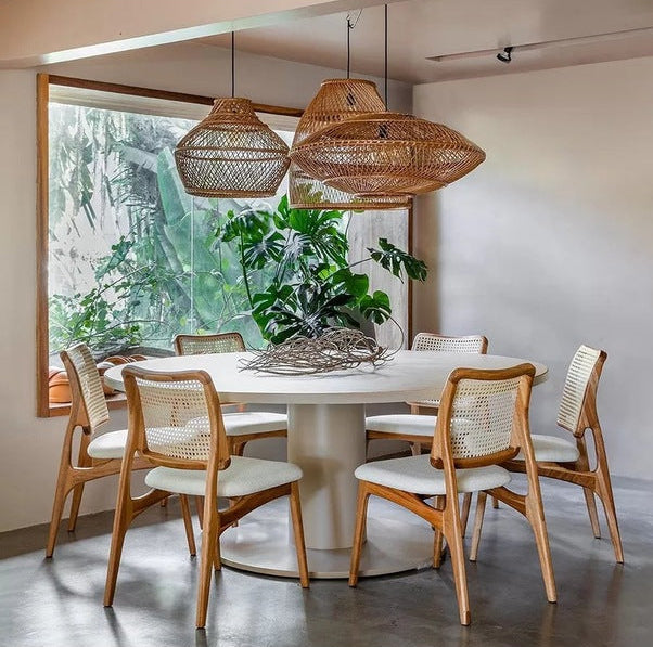 Lattice Dining Chair | Acacia Wood