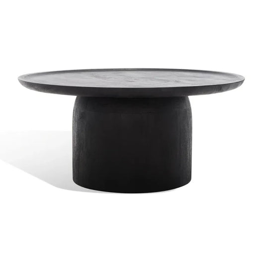 Luna Black Centre Coffee Table | Mango Wood