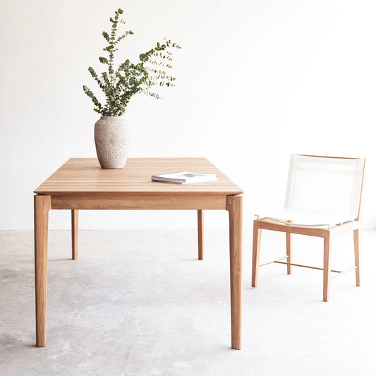 Outdoor Dining Table Natural Finish Solid Acacia Wood Premium Quality