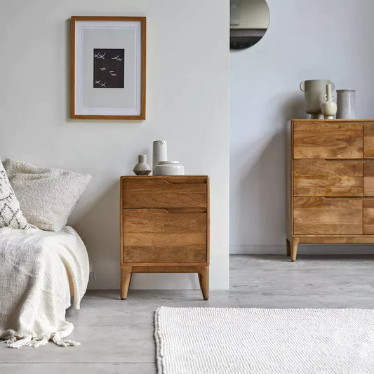 The Vespertine Bed Side Table | Mango Wood