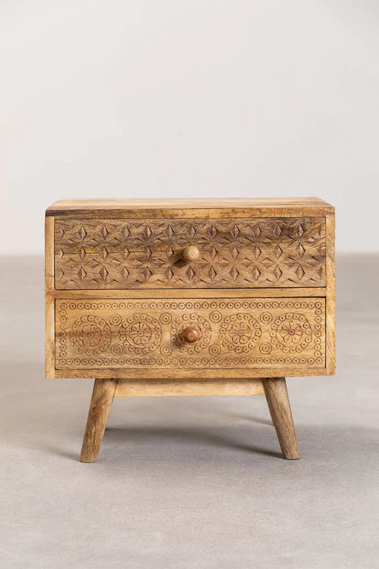 The Sutra Bed Side Table | Mango Wood