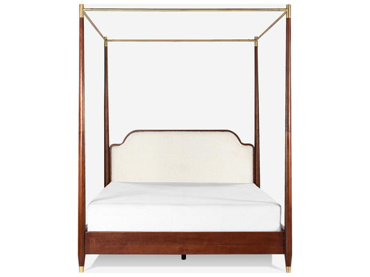 The Linear Canopy Bed | Oak Wood