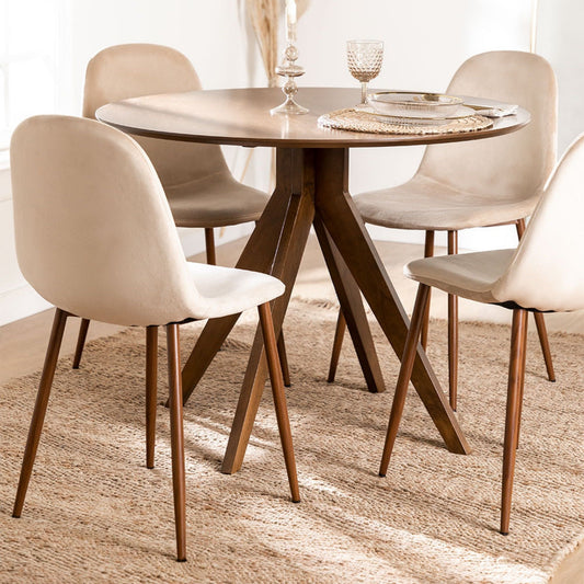Enrica Dining Table Wooden | Honey Finish