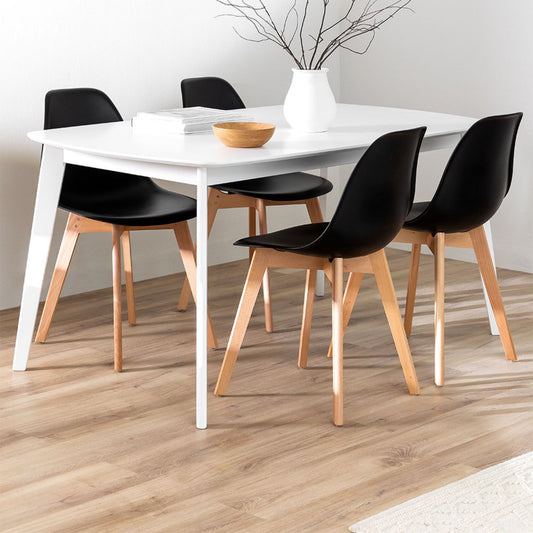 Anjelica Dining Table | White Finish | Solid Wood