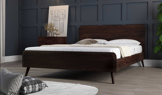 Hamburg Bed Solid Mango Wood Premium Minimalist Design