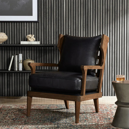 Cavara Upholstered Armchair | Premium Teak Wood