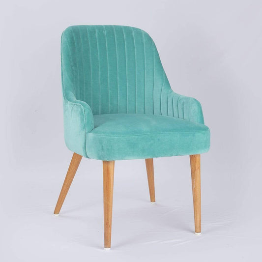 Anthos Lounge Chair Yellow | Sheesham Wood | Natural Finish