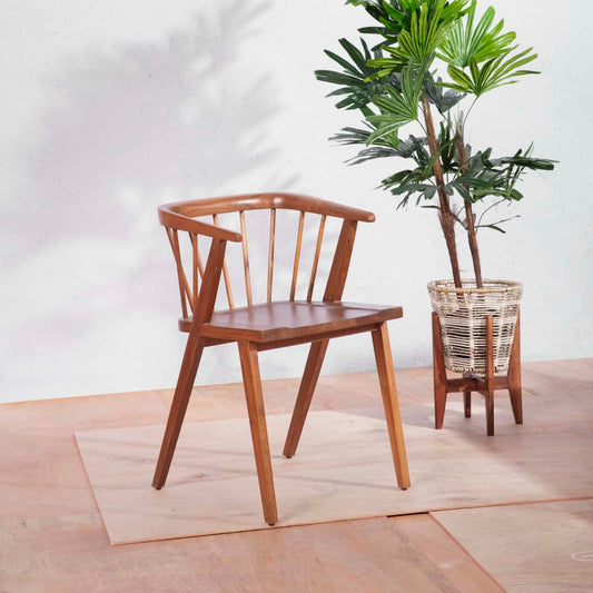 Set Of 2 Reverie Dining Chair | Acacia Wood | Natural Finish