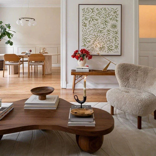 The Monolith Modern Center Coffee Table | Acacia Wood