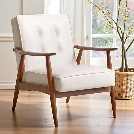 The Halcyon Mid-Century Modern Arm Chair | Acacia Wood