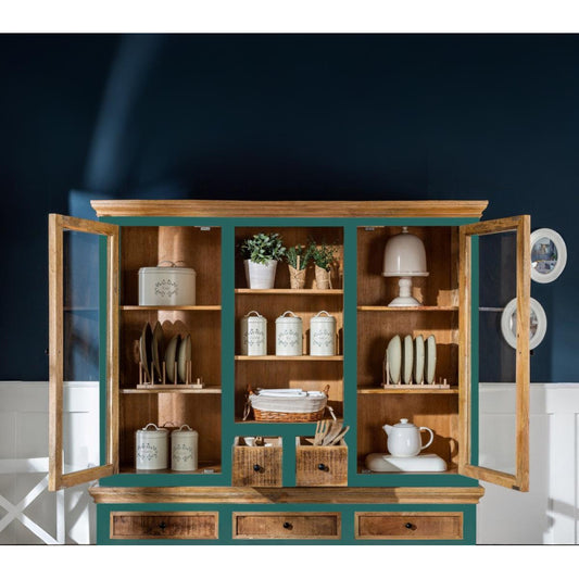 Angel White Rustic Crockery Storage Unit Premium Wooden Furniture #2