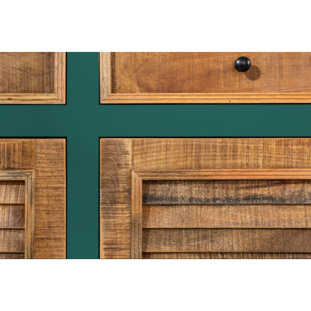 Angel White Rustic Sideboard Cabinet Storage Unit Premium Wooden Furniture #1