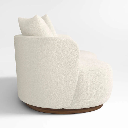 The Solace Three Seater Sofa | Boucle Fabric