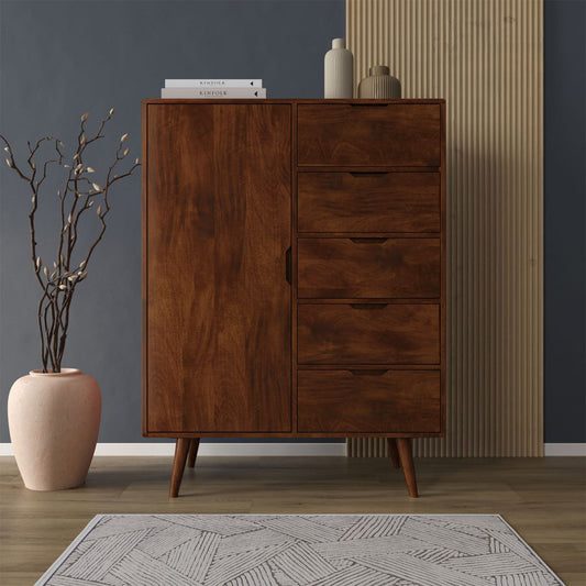 Hamburg Low Height Wardrobe Premium Solid Wood Furniture