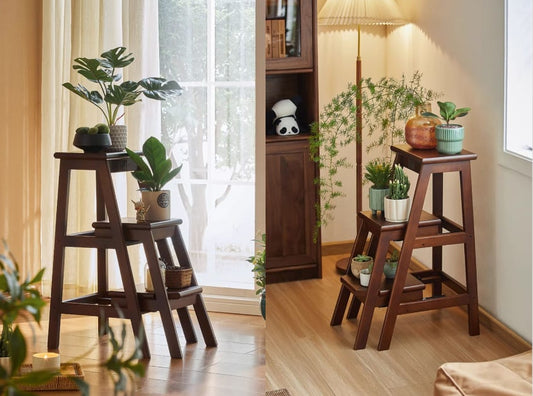 Multipurpose Foldable Step Stool | Sheesham Wood