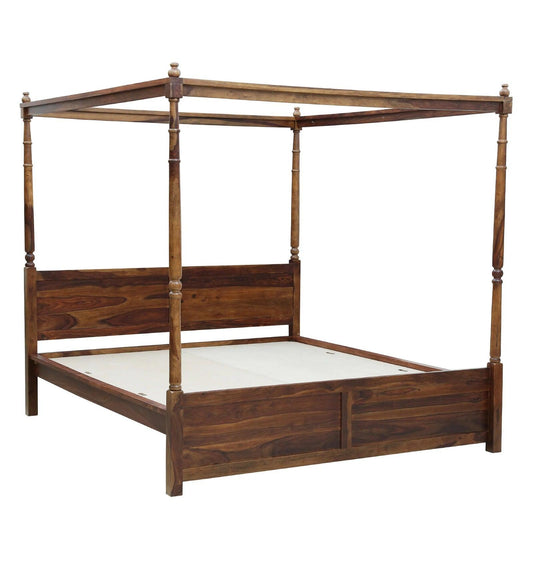 Patina Classic Poster Bed | Sheesham Wood