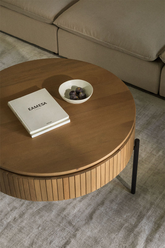 The Marina Centre Coffee Table | Mango Wood | Natural Finish