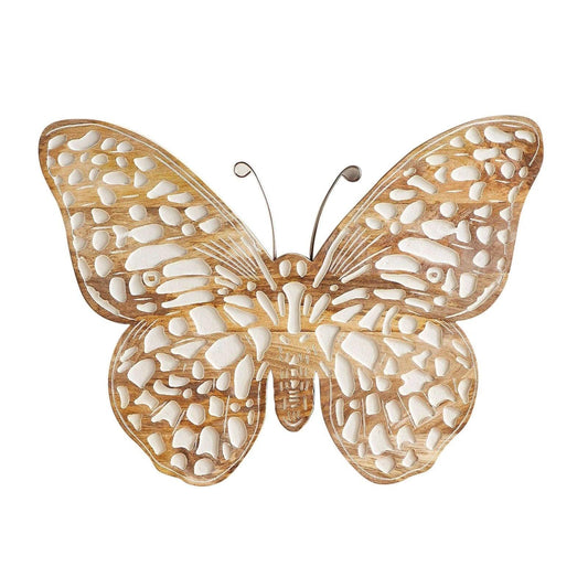 Butterfly Wall Art Decor Handcrafted Mango Wood