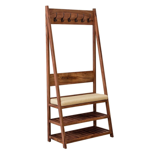 Countryside Standing Shoe Rack | Sheesham Wood | Honey Finish