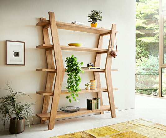 Aristotle Shelf Rack Bookshelves | Acacia Wood