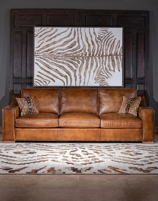 The Alchemist Chesterfield Three Seater Sofa | Caramel Brown