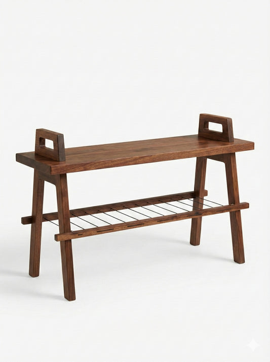 The Shoara Shoe Rack | Premium Acacia Wood