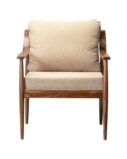 The Repose Wooden Arm chair | Premium Sheesham Wood