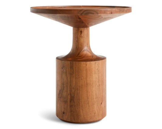 The Vrita Side Table | Acacia Wood | Natural Finish