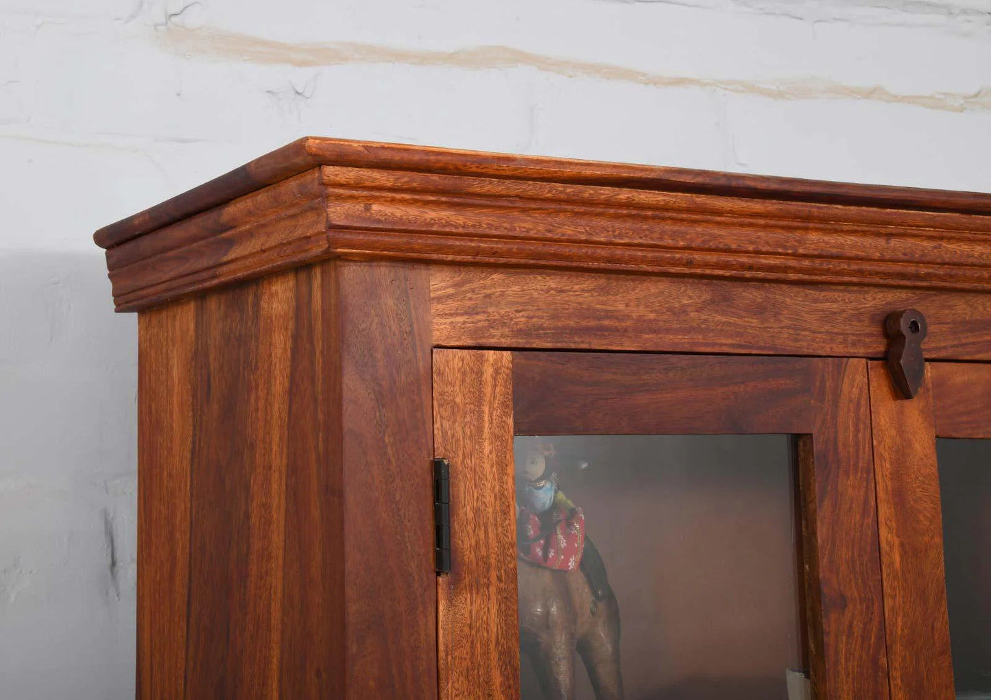 Heritage Display Storage Cabinet | Acacia Wood | Honey Finish