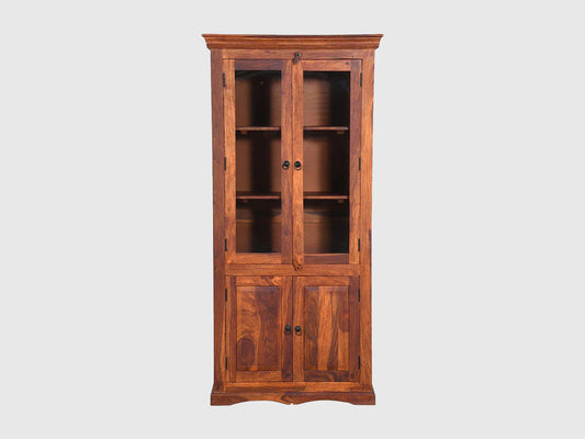 Countryside Display Storage Cabinet | Acacia Wood | Honey Finish